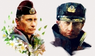 В России начнут выпускать футболки с изображением Владимира Путина